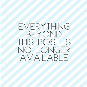 You have reached the end of my closet